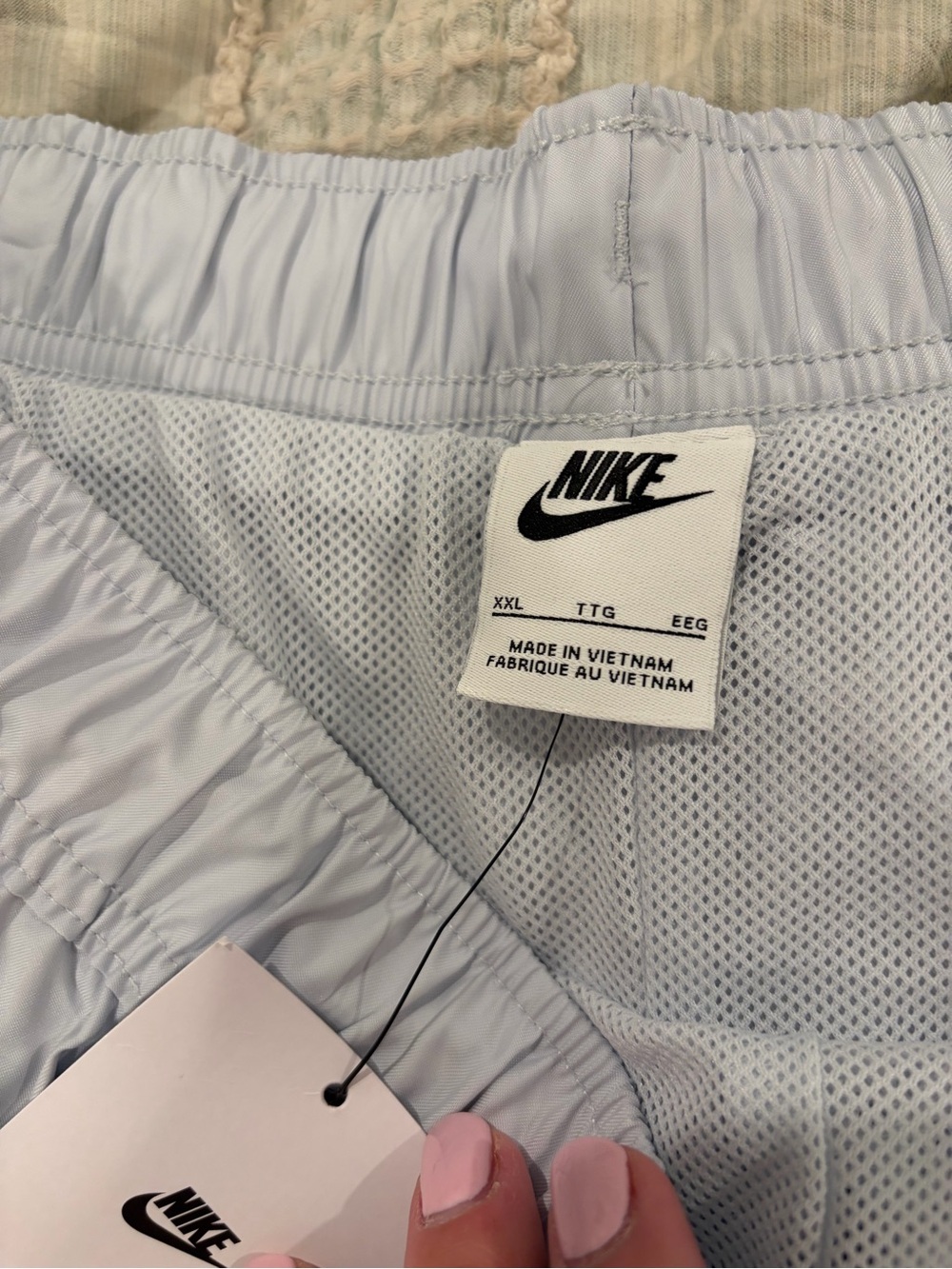 Nike Sportswear Woven Flow Swim Shorts Men XXL Light Gray NWT - Picture 3 of 7